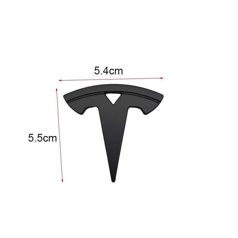 Автомобильная наклейка Tesla 3D ABS Хромированный Черный Логотип Наклейка на Руль Автомобиля Значок Эмблема Для Tesla Model 3 Y X S Наклейки Замена
