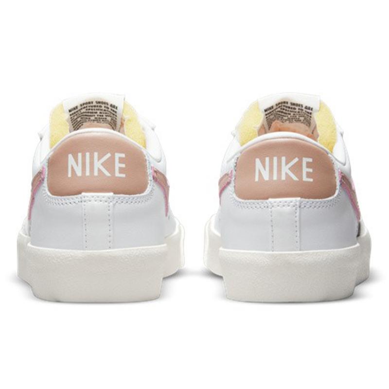 Nike Женские кроссовки Blazer Low 77 Белые Розовые Обувь для скейтборда DC4769-109