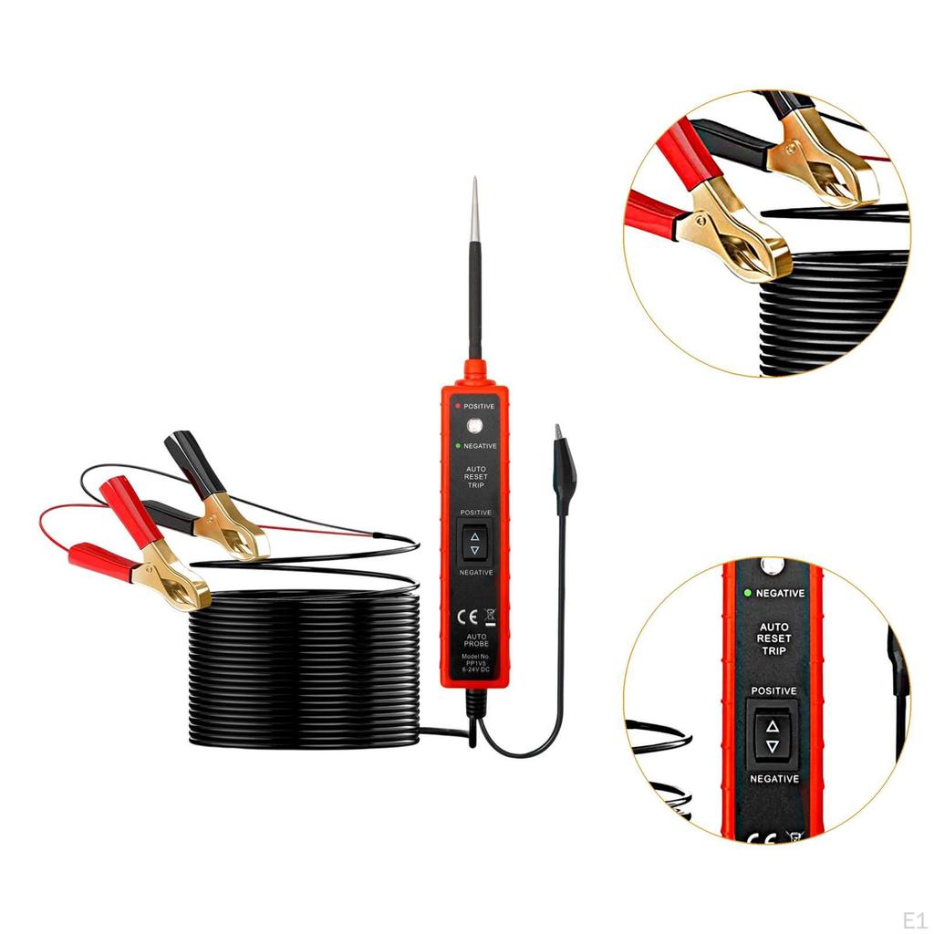 Automotive Circuit Tester DC Diode Resistance Versatile 6V-24V Heavy Duty Replace Power