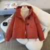 Women's Short Down Cotton Jacket 2025: New Loose Hooded Korean-Style Winter Coat, Thickened Petite Outerwear