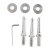 3Pcs/pack Stainless Steel Tripod Foot Spikes Enhanced Stability 3/8Inch Thread Tripod Leg Stabilizers 80mm Length