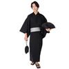 Комплект Внутренняя завязка Складной с Оби Черный [КЛАСС] Мужская "Элегантная Юката" 6 предметов (Оби, Оби, Сумка, Веер, Гэта) Одно касание (М, Сидзира)