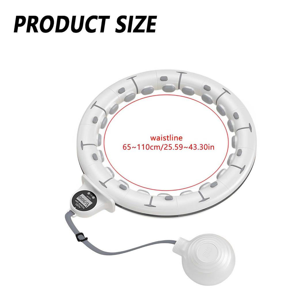 Умный утяжеленный фитнес хула-хуп, фитнес-массажный обруч с шариком и счетчиком для взрослых, для похудения