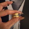 Винтажное кольцо с цирконом из матового бананового листа, женское кольцо в придворном стиле