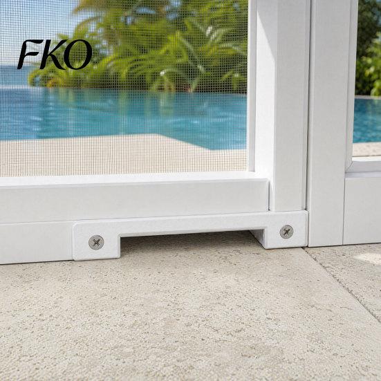 Durable Outdoor Door Seal Kit 2Pcs Screen Room Drain Kit, Patio for Aluminum Porch Enclosure Bottom, Drainage Strip Insect & Dust Proof Water Inserts