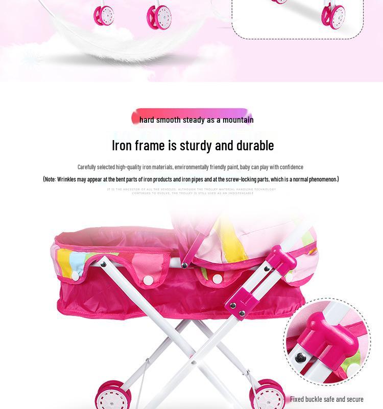 Детский домик с набором куклы и коляски