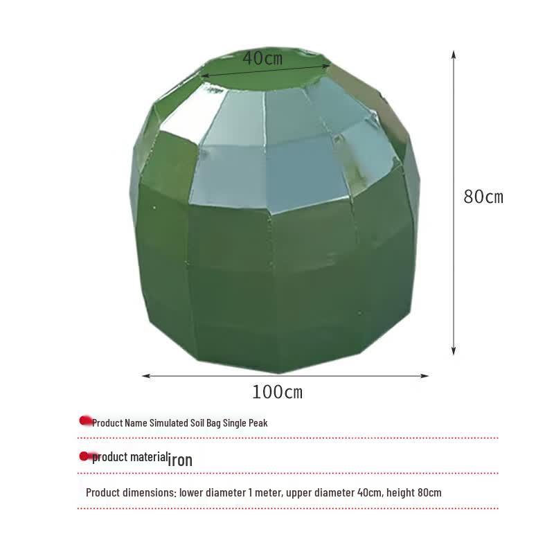 Tactical Training Iron Single Peak Earth Mound Prop