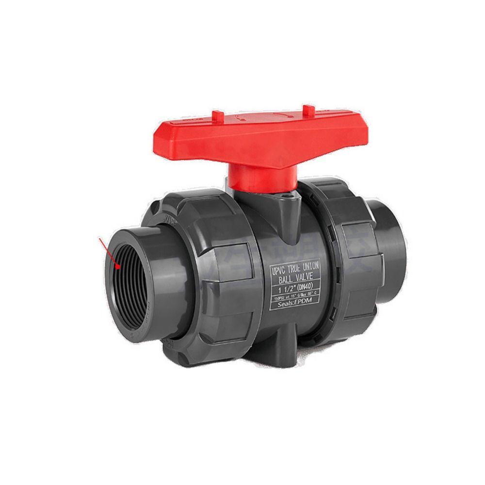 Plastic Double Way Ball Valve Irrigation Water Pipe Fittings PE Pipe Faucet Diverter Household