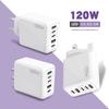 USB C Charger 120W Fast Charging Type C PD QC3.0 Mobile For IPhone Adapter Realme D3Z2