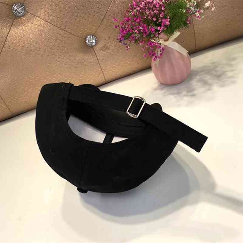 Бейсболки JK Korean Flower с вышивкой для женщин и девочек, симпатичные, сливовые, с длинными полями, солнцезащитные козырьки, хлопковые, регулируемые, спортивные