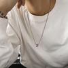 Men's Trendy Titanium Steel Hip-Hop Pendant Necklace - Non-Fading High-End Niche Sweater Chain Design