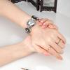 Irregular Shape Casual Easiest for Match Vintage Quartz Watch for Daily Wear Women's Gemstone Crystal Bracelet Watch