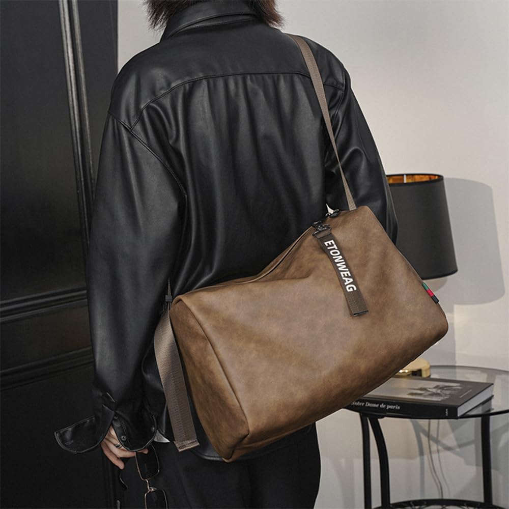 Сумка Boston TsujiYa для мужчин и плечевая PU кроссбоди большая Идеально подходит для школы A4 Гольф Спорт YH3520 Женщины, Сумка, Кожа, Сумка, Вместимость, Спортзал,