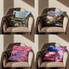 Художественная наволочка в японском стиле для комнаты, дивана, чехол для подушки, подходит для домашнего декора спальни и в качестве защиты