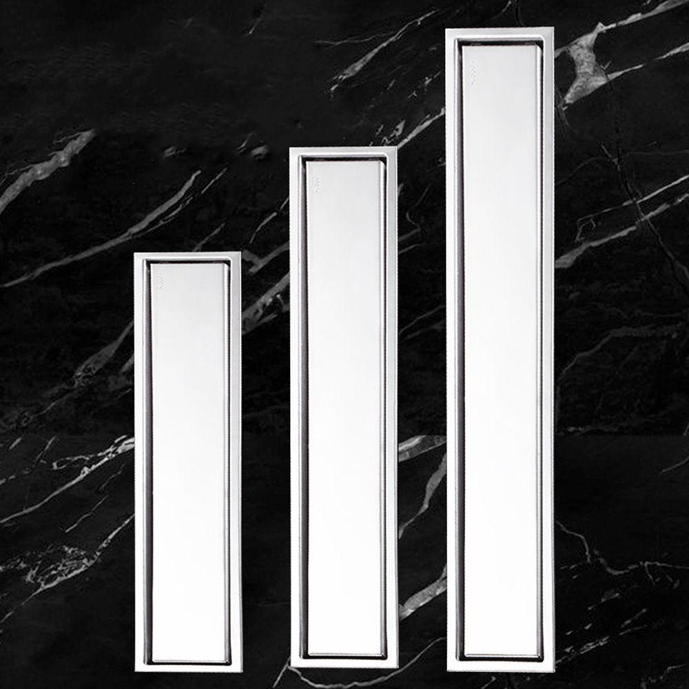 304 Stainless Steel Rectangular Floor Drain Removable Cover Deodorant Drainage  Shower