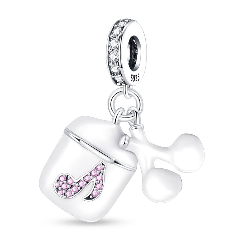 Шармы Медное Искусство Серия Музыкальная Тема Подвеска с Бусинами Для Оригинального Браслета 3 мм Ожерелье Женские Роскошные Изысканные Ювелирные Изделия Подарок