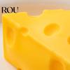 Cheese Sensory Toy Simulated Squeeze Unbreakable Stress Relief Slow Rising Decompression Block Fidget Simulation Food Pinch Square