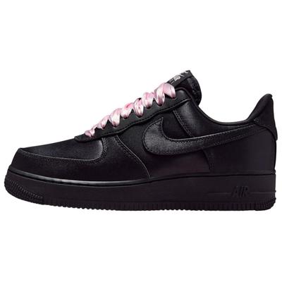 Женские кроссовки Air Force 1 Low 07 LV8 Черный Атлас Розовый Пенопласт IH2034-010
