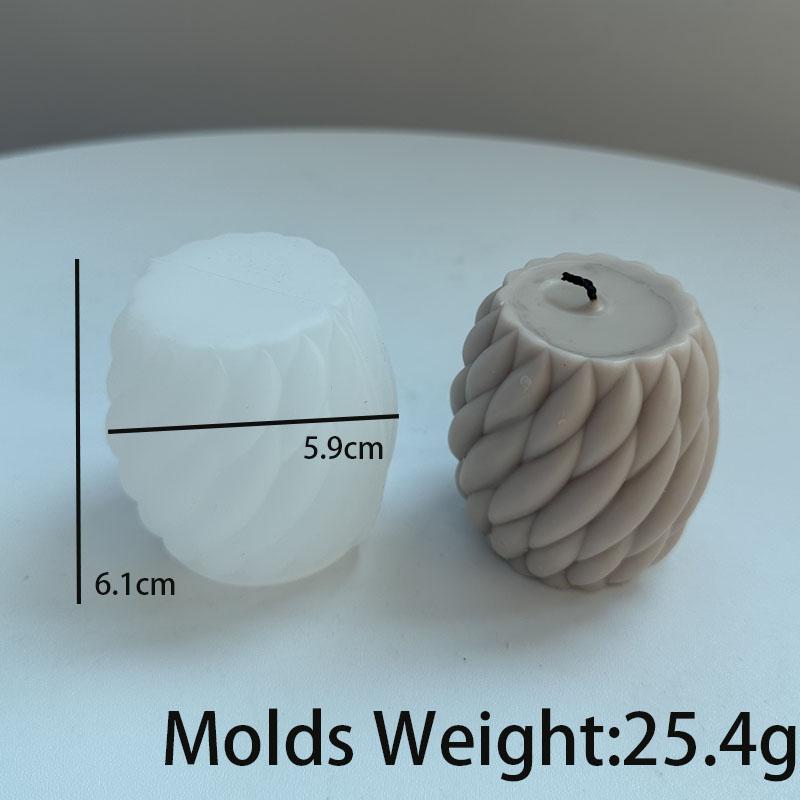 Винтовая форма шарика свечи силиконовая форма вращающаяся полоса ароматизированное мыло форма DIY волна изгибы геометрия смола цемент формы домашний декор