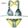 Exquisite Tropical Bikini Set With Green Leaf Print For Stylish Summer Swimwear