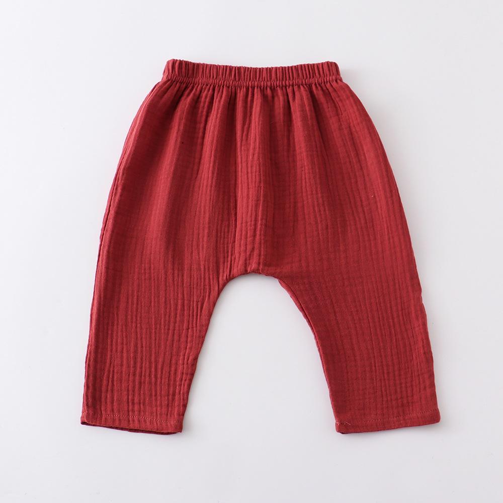 Повседневные детские брюки, эластичные полосатые штаны в рубчик, однотонная одежда для малышей, одежда для маленьких мальчиков и девочек