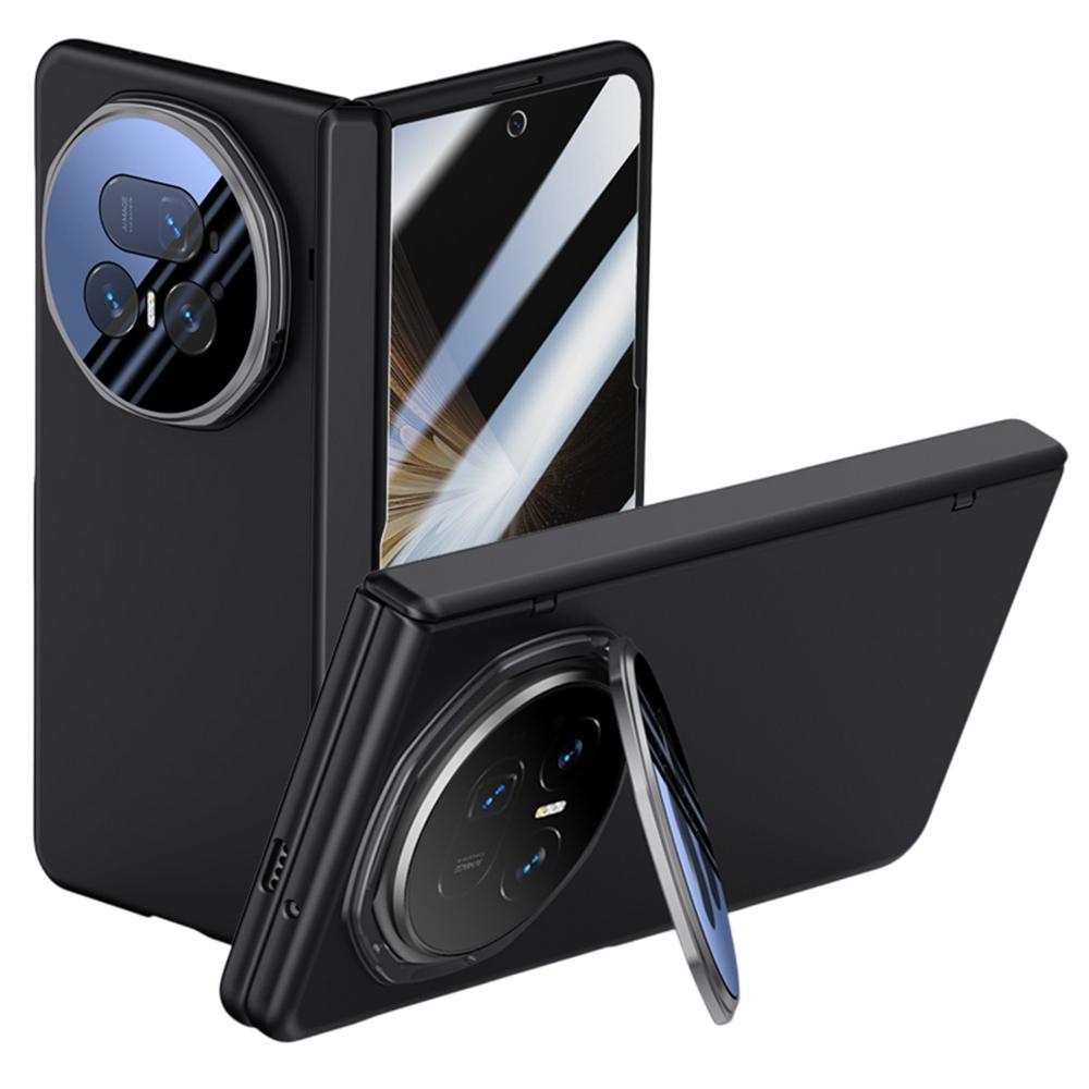 Для Honor Magic V5 5G Чехол PC Твердый Чехол для Телефона с Защитной Пленкой от Шпионажа, Рамкой для Объектива, Подставкой