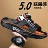 Sandals Men's Summer 2025 New Outer Wear Non-slip Stepping On Shit Feeling Thick-soled Fashion Sandals Outdoor Seaside Beach Shoes