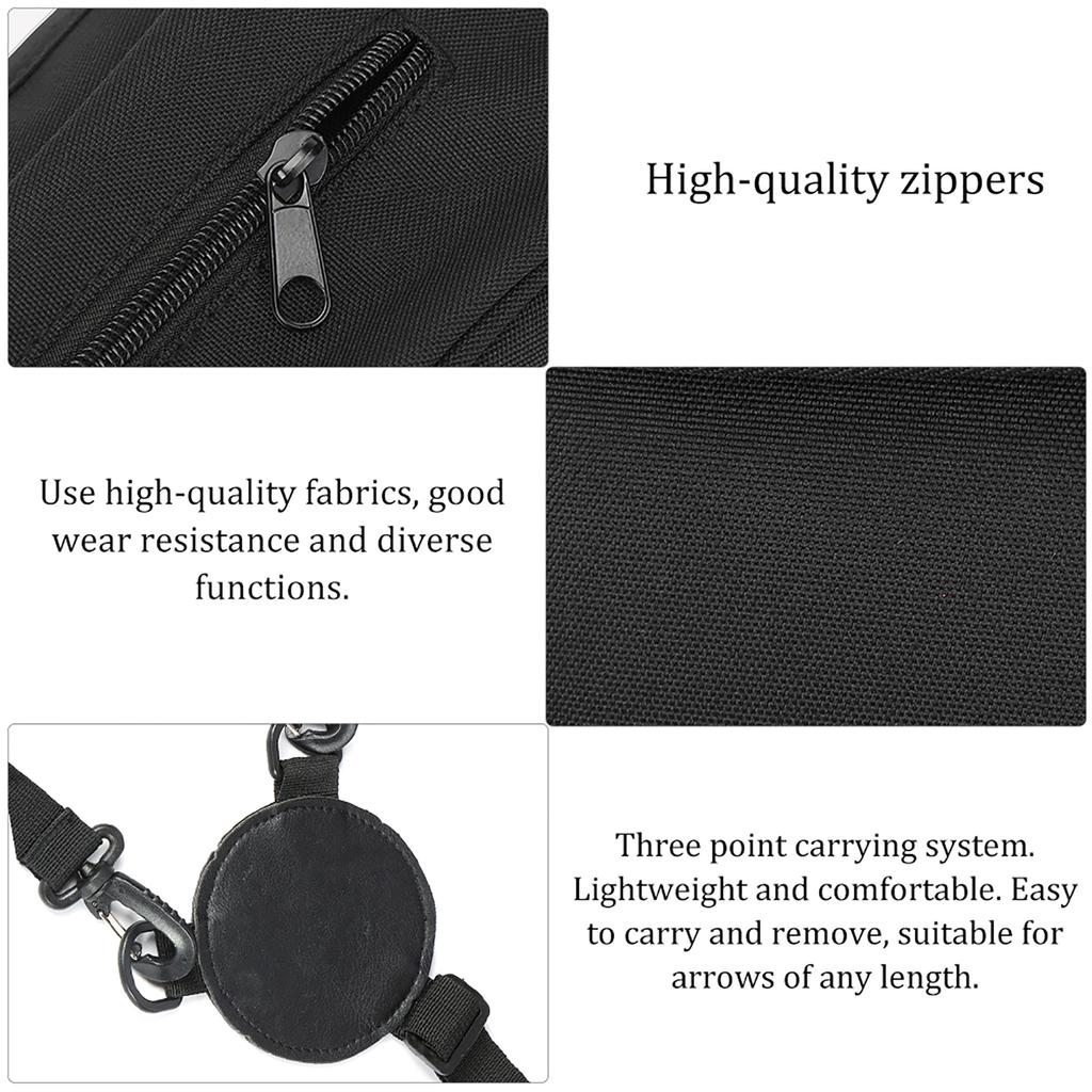 Universal Carbon Glass Fiber Arrows Case Canvas Quiver Backpack Type Dorlach Shooting Accessory