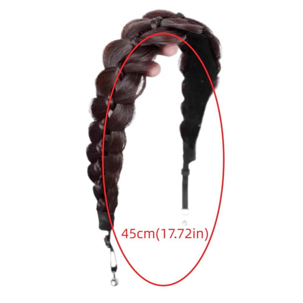 Магнитная плетеная повязка на голову парик головной убор ретро обруч для головы косички рыбий хвост резинки для волос вечеринка