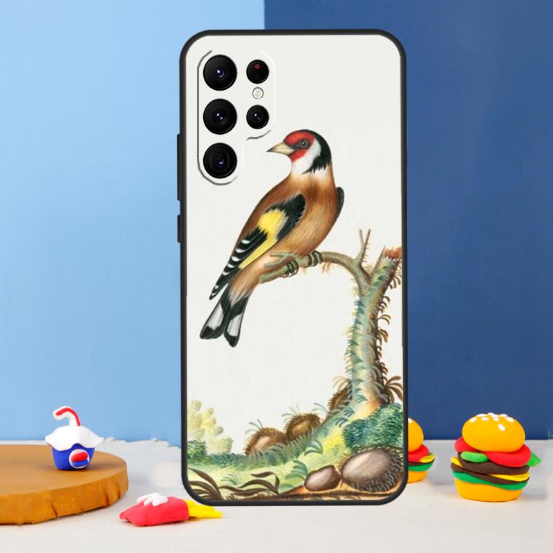 Чехол для телефона Европейский щегол для Samsung Galaxy S24 Ultra S9 S10 S20 FE S22 S21 S23 Plus S25 Ultra Cover Coque