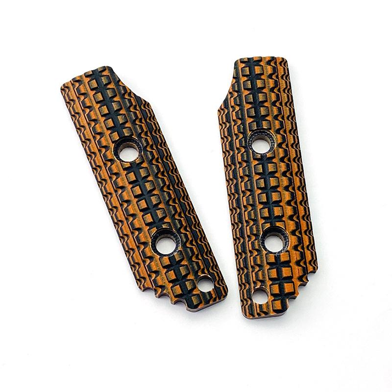 1 Pair 9 Colors G10 Fixed Blade Small Size Frag Grips Scales for Strider SA SA-L DB DB-L PR LD DL EB/DB Knives DIY Make Part