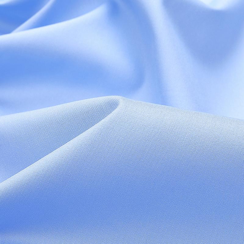 Большой размер 8XL 7XL 6XL 5XL Мужские деловые рубашки Весна Длинный рукав Бамбуковое волокно Однотонные Легкий уход Мягкие Формальные Для собеседования Синяя одежда