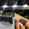 8pcs Solar Stairs Light LED Garden Light Solar Fence Lamp Outdoor Solar Wall Light Solar Landscape Lights for Garden Yard Stairs