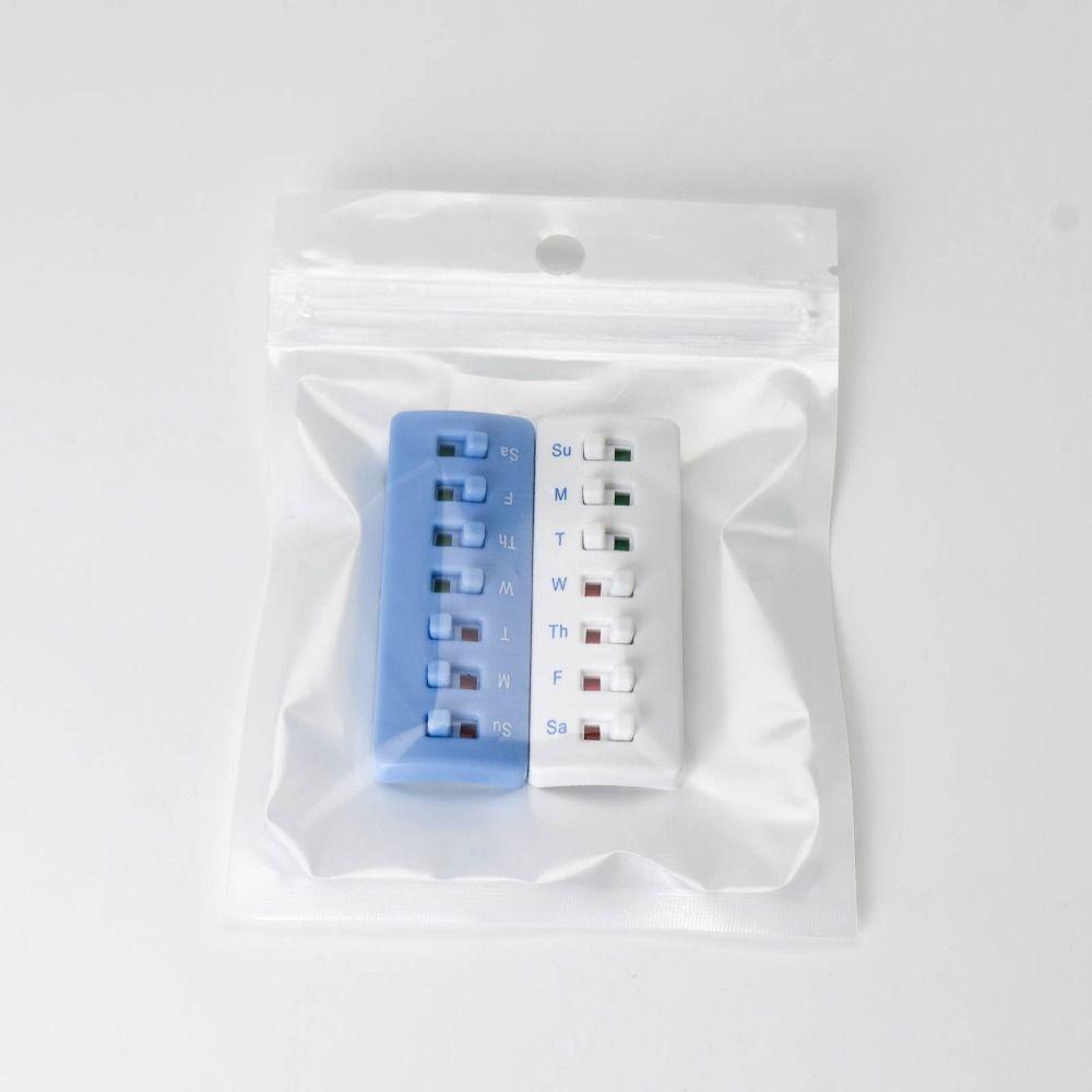 Anti-Slide Design Reusable Pill Tracker Medicine Tracker Pill//Vitamin/Pet Med