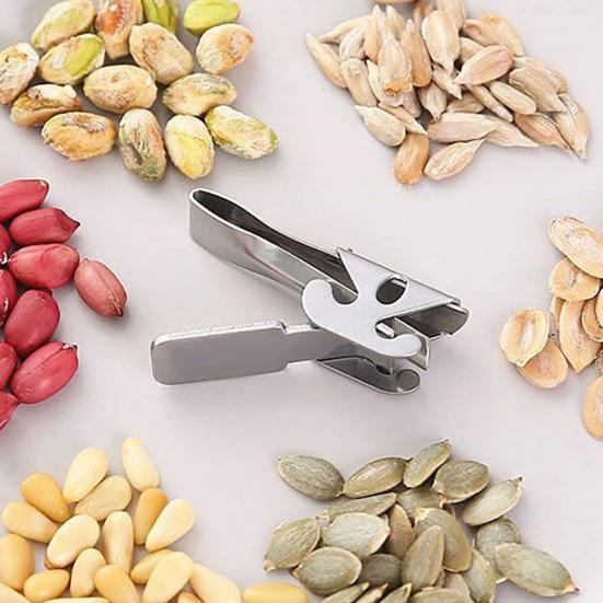 Nutshell Peeler Stainless Steel Pine Nut Sheller Funnel Design Quick Effortless Multifunctional Kitchen