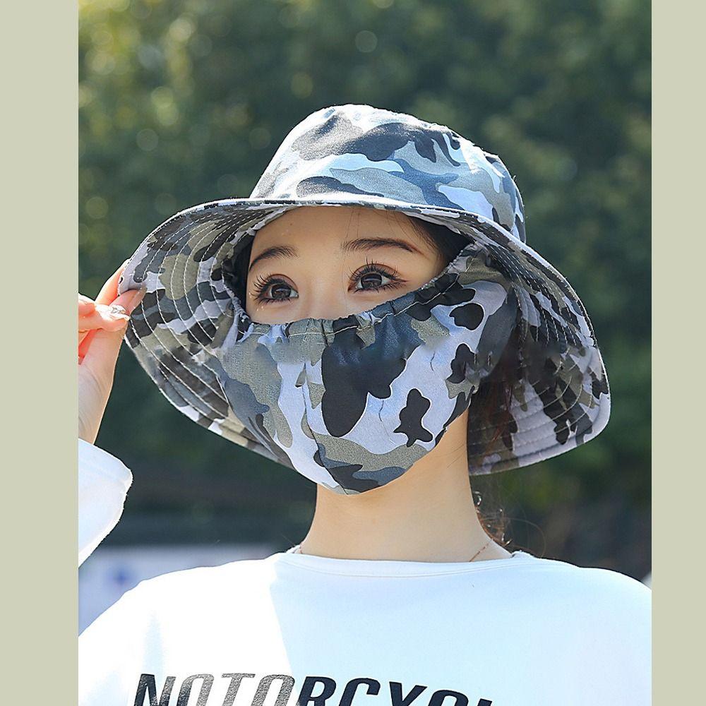 Wide Brim Sunscreen Cap Anti-uv Tea Picking Cap Cycling Headwear Fisherman Hat  Agricultural Work