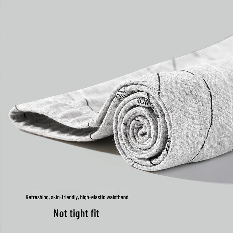 Hengyuanxiang Мужские бамбуковые трусы-боксеры большого размера 7A, антибактериальные, хлопковые, 4 штуки