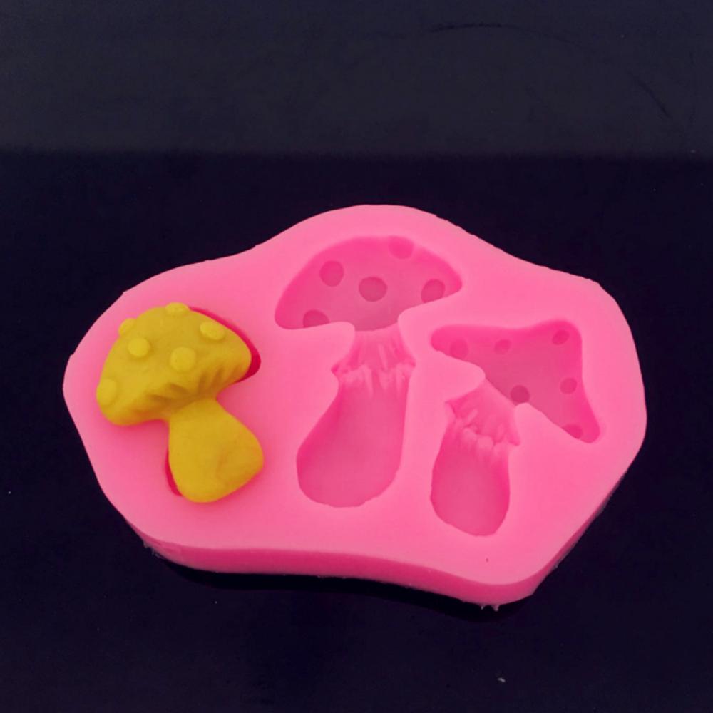 Множественное моделирование грибов, украшение леса, жидкая силиконовая форма, инструменты для помадки, мультфильма, феи, торта