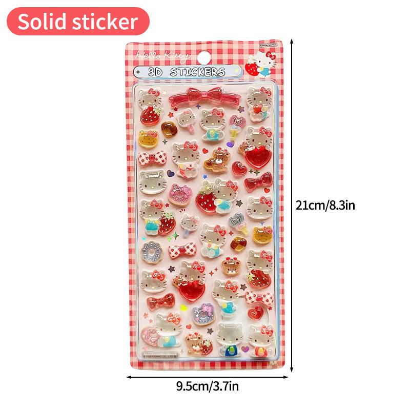 Мультяшная наклейка Sanrio Хелло Китти Куроми Моя Мелоди Эстетичная наклейка Киннаморолл DIY Скрапбукинг Bonbon Drop Наклейка Подарок на вечеринку