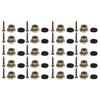 20Pcs Guitar Strap Button Set Metal Guitars Straps Lock Ukulele Accessories for Bass