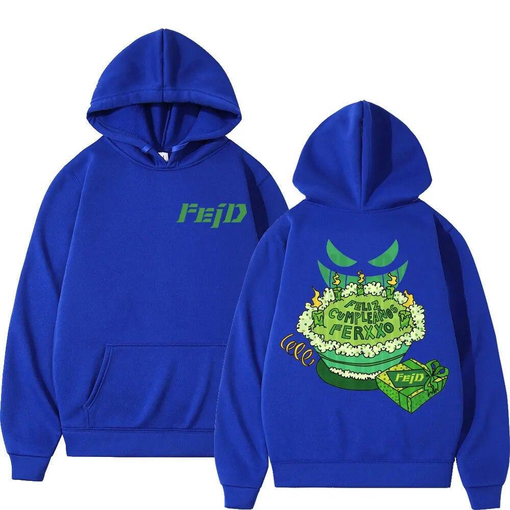 2023 Feid Ferxxo Album Tour Толстовка с принтом унисекс Женская мода Эстетические толстовки Хип-хоп Рэп Негабаритные толстовки Y2k Уличная одежда