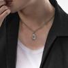 Oesalang 925 Silver White Mother-Of-Pearl Clover Necklace