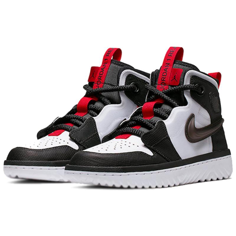 Jordan 1 High React Черный Белый Красный для зала Jordan AR5321-016