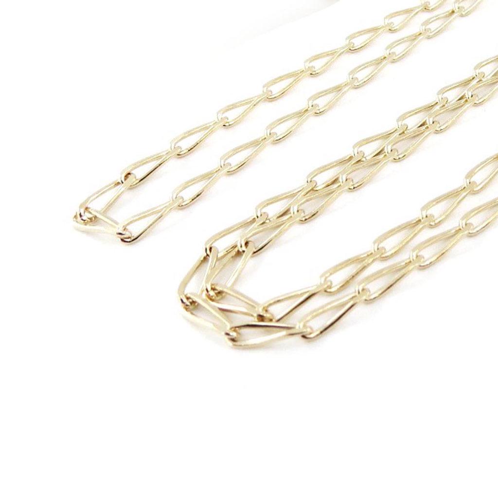 Les Trésors De Lily [C7333] — Позолоченная цепочка «Бриллиантовая лошадь», 55 мм 2,5 мм