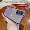 For Vivo Y76 5G Case Vivo Y76 5G Phone Case Shiny Glitter Plating Silicone Camera Lens Soft Back Cover