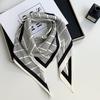 Silk Scarf High-end New Summer Multi-purpose Scarf Shawl Versatile Decorative Scarf Headscarf Triangle Scarf Waist