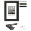 Cadre photo 30 x 40 cm bois barock noir