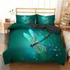 Dragonfly 3D Print Duvet Cover Polyester Comforter Cover Watercolour Style For Kids Teens Adult Animal Theme Bedding Sets