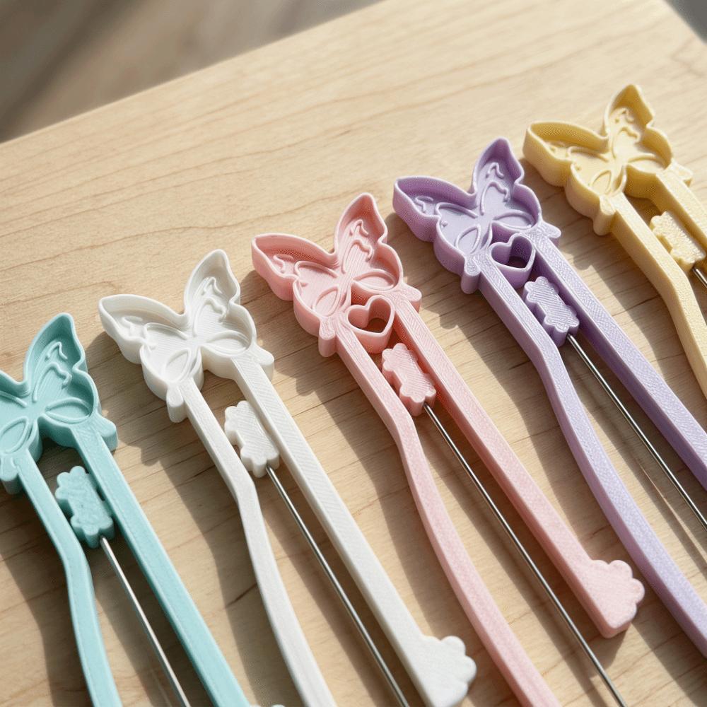 Long Smooth-Tip Perler Bead Tweezer Butterfly Collage Fuse Needle Bean Splicing Tool