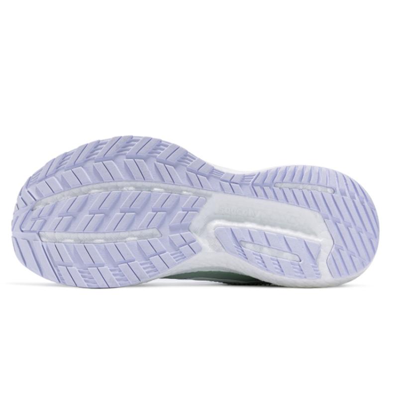 SAUCONY Triumph 18 Амортизация Противоскользящие Износостойкие Дышащие Низкие Кроссовки Женские Светло-зеленый Белый Saucony S10595-101